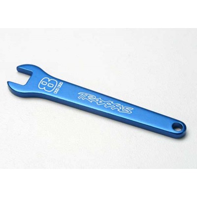 Flat wrench, 8mm (blue-anodized aluminum) - TRAXXAS